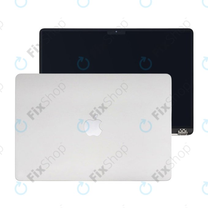 LCD displej pro MacBook Air 15", A3114 (2024), s předním sklem a krytem, Silver, 661-40256, Genuine Apple