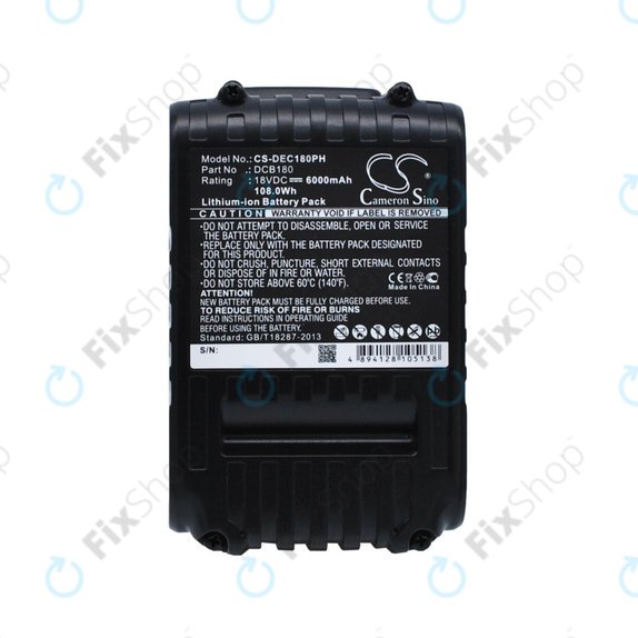 Dewalt CL-series, DC-series - Baterie DCB18x / DCB20x Li-Ion 6000mAh HQ