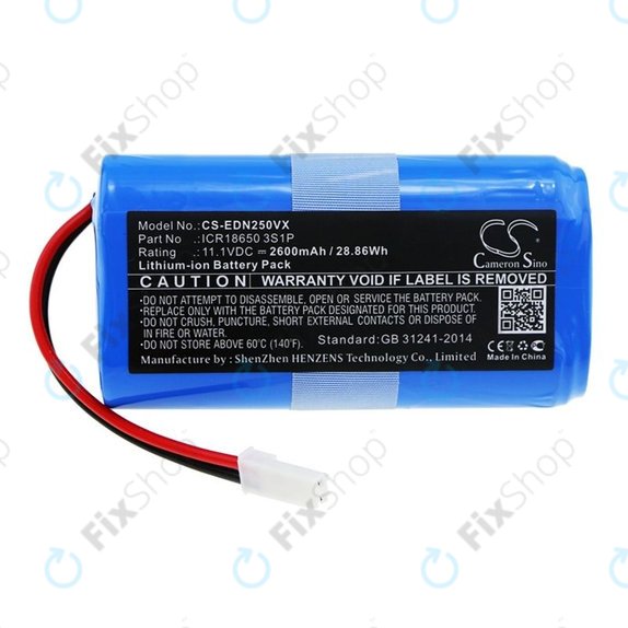 Ecovacs CEN250, V700 - Baterie ICR18650 3S1P Li-Ion 11.1V 2600mAh HQ