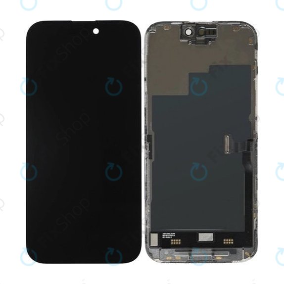 Displej Soft OLED pro iPhone 16 Plus, Dotykové sklo s rámem, FixPremium