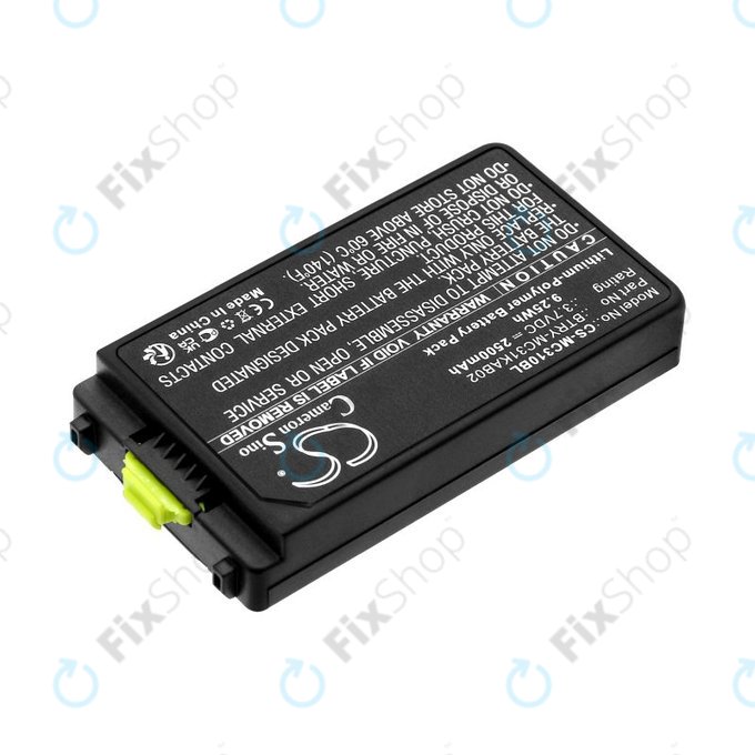 Baterie pro Symbol, Zebra MC3100, MC3190, 2500mAh, Li-Pol, 3.7V, BTRY-MC31KAB02, HQ
