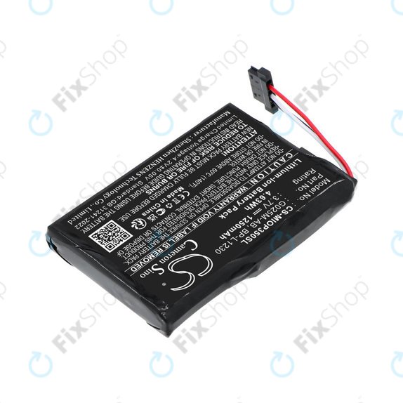 Baterie pro Mitac Mio P350, P550, 1250mAh, Li-Ion, 3.7V, BL-LP1230, HQ