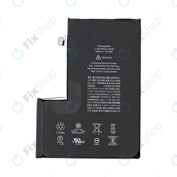 Baterie pro iPhone 12 Pro Max, 3687mAh