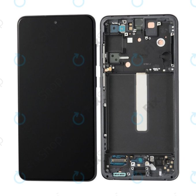 Samsung Galaxy S21 FE G990B - LCD Displej + Dotykové Sklo + Rám (Black) OLED
