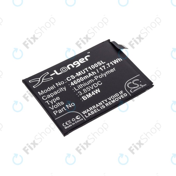 Baterie pro Xiaomi Mi 10T Lite 5G, 4600mAh, Li-Pol, 3.85 V, BM4W, HQ
