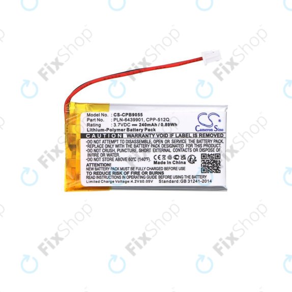 Baterie pro Plantronics, Avaya, 240mAh, Li-Pol, 3.7V, 65358-01, HQ