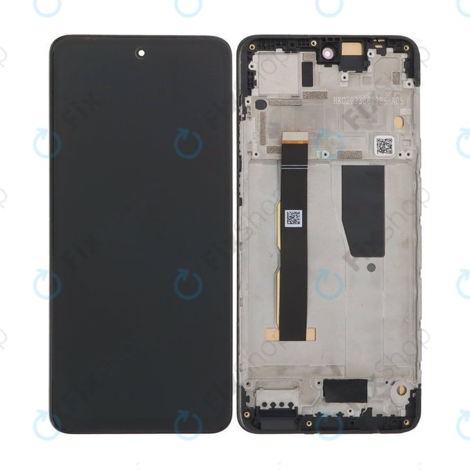 Motorola Moto G84 XT2347 - LCD Displej + Dotykové Sklo + Rám (Black) OLED