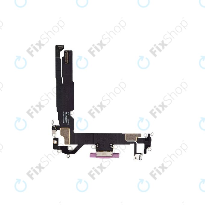 Apple iPhone 16 - Nabíjecí Konektor + Flex Kabel (Pink)