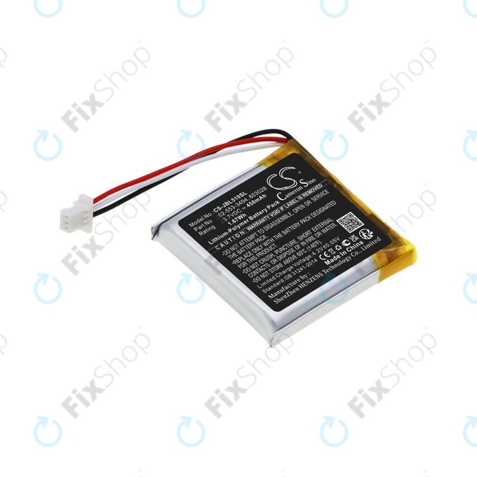 Baterie pro JBL Tune 510BT, 450mAh, Li-Pol, 3.7V, 02-553-3494, HQ
