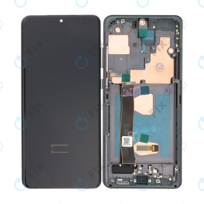 Samsung Galaxy S20 Ultra G988F - LCD Displej + Dotykové Sklo + Rám (Cosmic Black) OLED