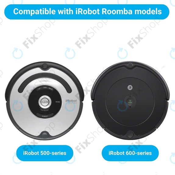 Sada náhradních dílů pro iRobot Roomba 500, 600-series (1 pár hlavních kartáčů, 2x Filtr, 2x Boční kartáč)
