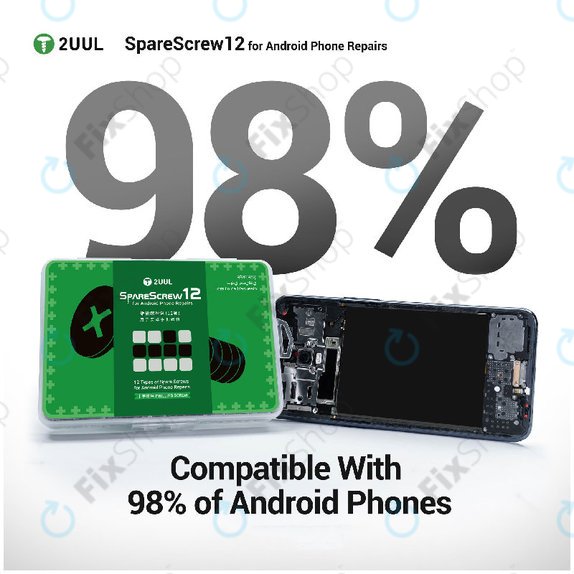Sada Phillips šroubků pro Android servisy 2UUL SC12, 1200ks/balení
