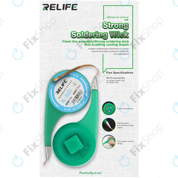 Relife RL-1520 - Pájecí Knot pro Odstranění Přebytečného Cínu (1,5 mm)
