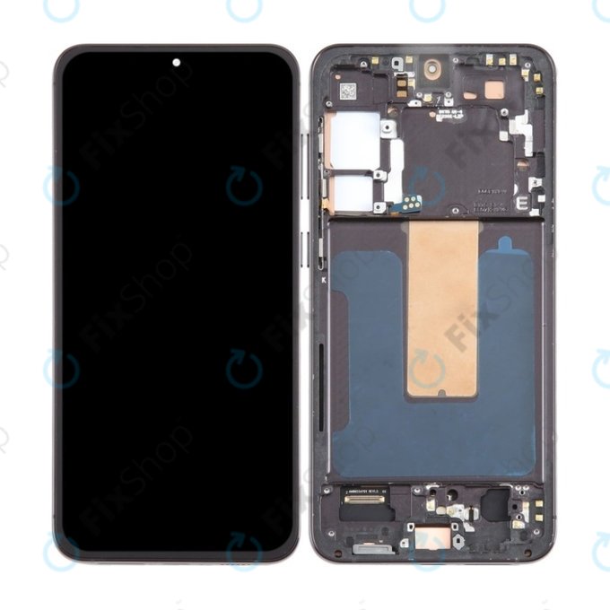 Samsung Galaxy S23 Plus S916B - LCD Displej + Dotykové Sklo + Rám (Phantom Black) TFT