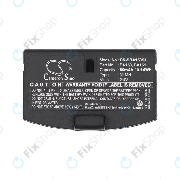 Baterie pro Sennheiser, 60mAh, Ni-MH, 2.4V, BA150, HQ