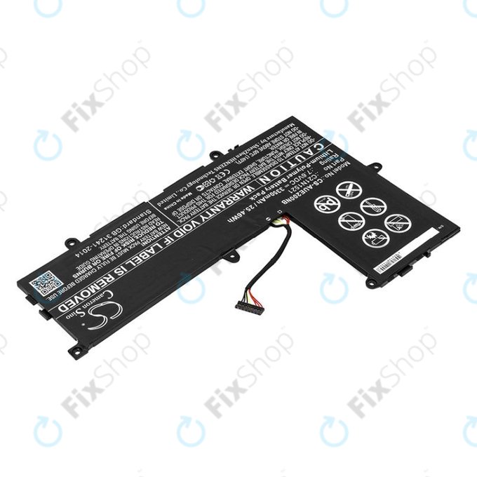 Baterie pro Asus VivoBook E200, L200, Eeebook X206, 3350mAh, Li-Pol, 7.6V, C21N1521, HQ