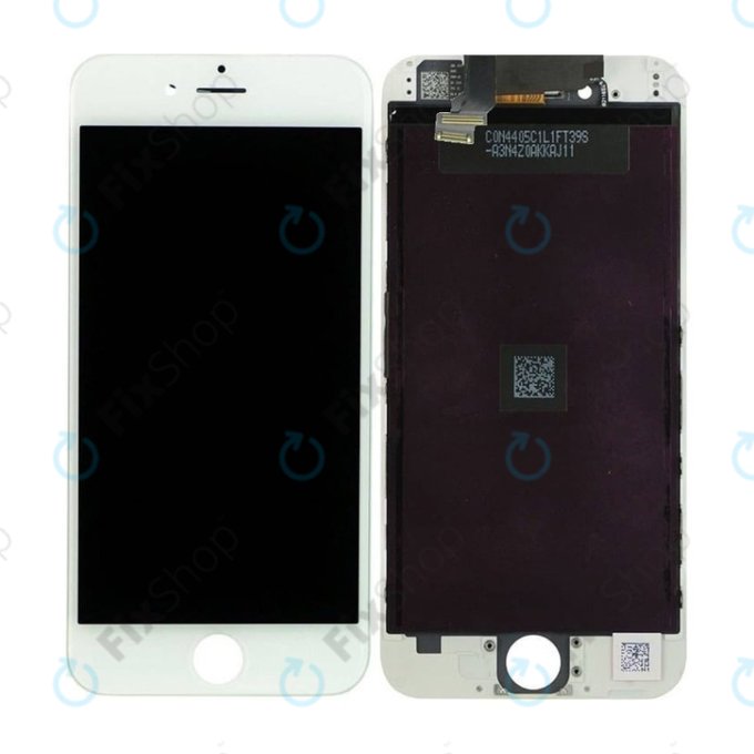 Displej In-Cell pro iPhone 6, White, Dotykové sklo s rámem, FixPremium