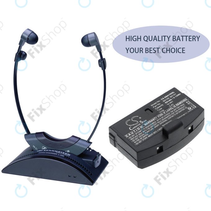 Baterie pro Sennheiser, 60mAh, Ni-MH, 2.4V, BA150, HQ