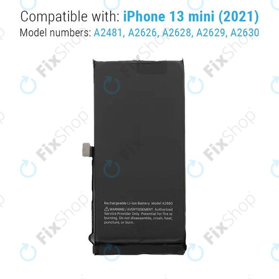 Baterie pro iPhone 13 Mini, 2406mAh, A2660, Service Pack