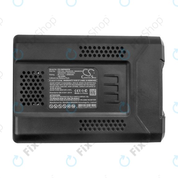 Baterie pro Greenworks Pro 80V, Cramer 82V, Stiga Combi, Stiga Multiclip, 2000mAh, Li-Ion, 80V, 2901302, HQ