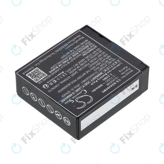 Baterie pro SJCAM SJ4000, SJ5000, 900mAh, Li-Ion, 3.7V, SJ4000B, HQ