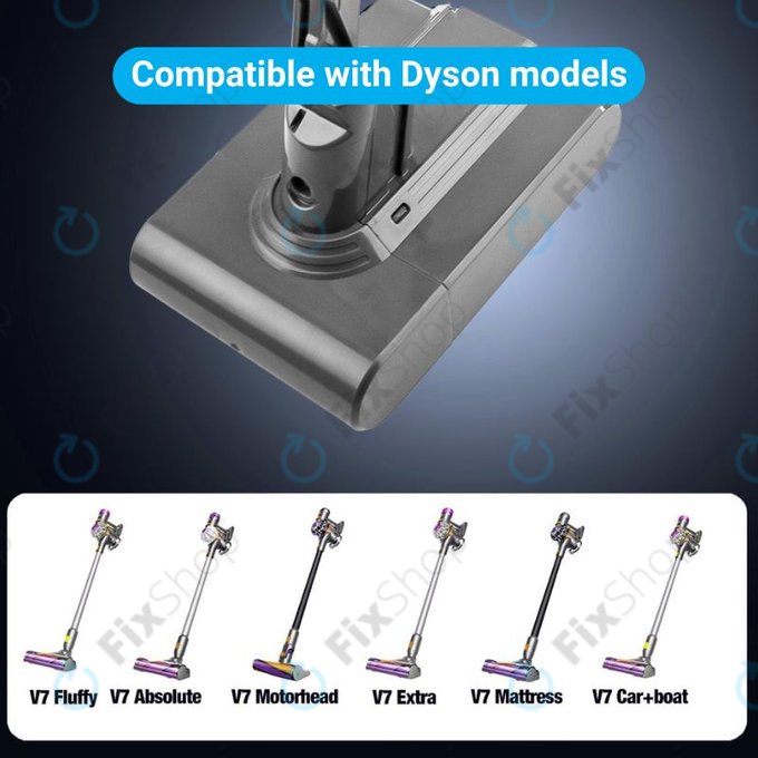 Dyson V7 - Baterie 968670-02, 968670-03 Li-Ion 21.6V 2200mAh