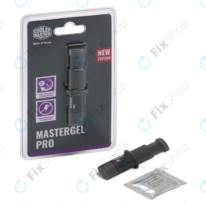 Teplovodivá pasta MasterGel Pro V2 pro CPU, 4g, šedá