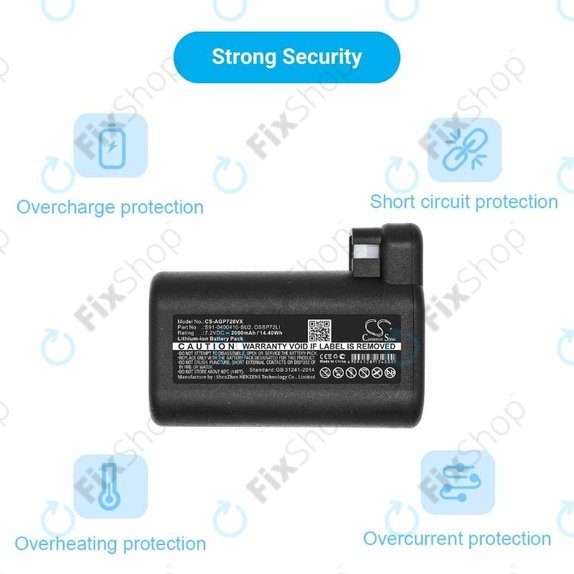 AEG RX-series, Electrolux E, P-series - Baterie S91-0400410-SU2, OSBP72LI, OSBP72LI25 Li-Ion 2000mAh HQ