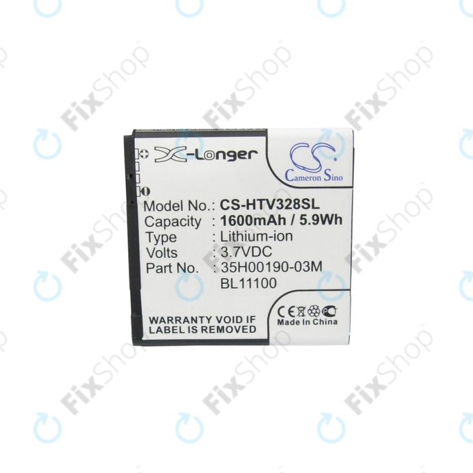 Baterie pro HTC Desire X, Desire V, 1600mAh, Li-Ion, 3.7V, 35H00190-03M, HQ