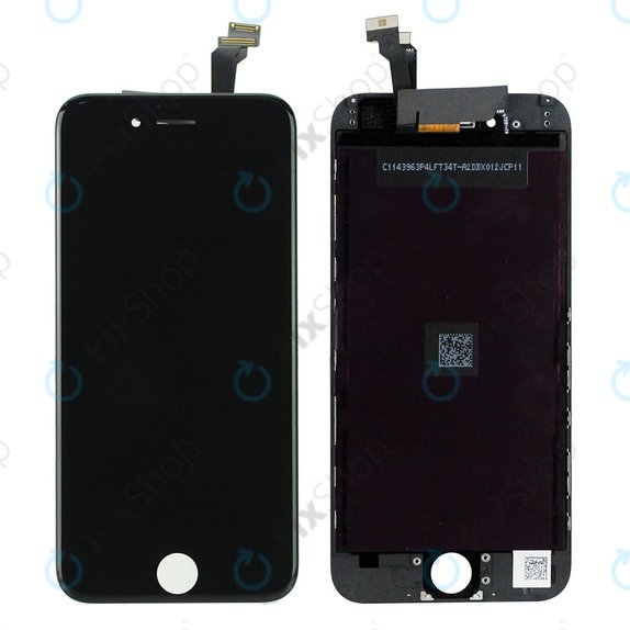 Displej pro iPhone 6, Black, Dotykové sklo s rámem