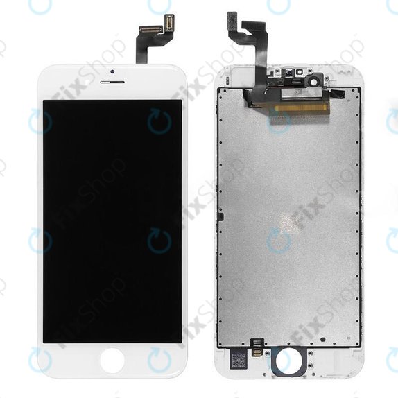 Displej pro iPhone 6S, White, Dotykové sklo s rámem