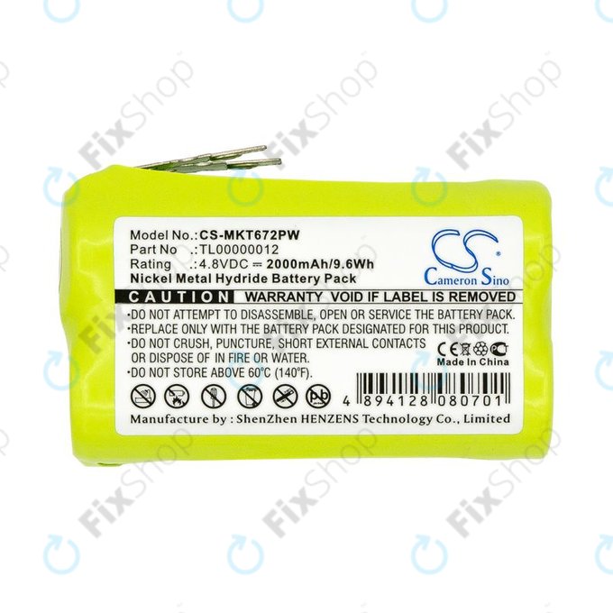 Baterie pro Makita 6722D, 6723DW, 2000mAh, Ni-MH, 4.8V, TL00000012, HQ
