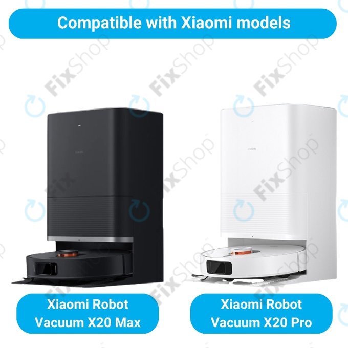 Sada náhradních dílů pro Xiaomi Robot Vacuum X20 Max, X20 Pro (2x Hlavní kartáč, 4x Filtr, 4x Boční kartáč)