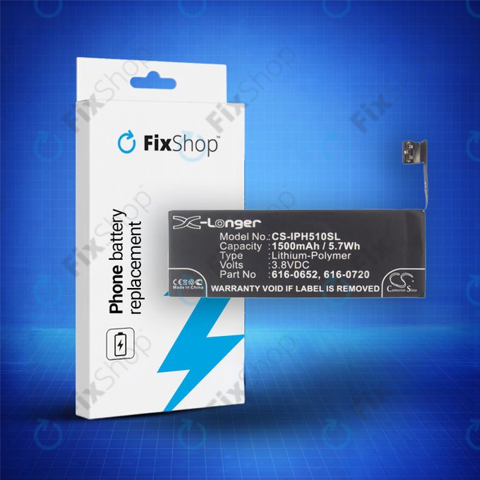 Apple iPhone 5S, 5C - Baterie 616-0652, 616-0720 1500mAh HQ