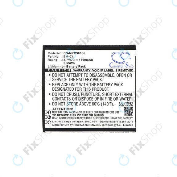 Baterie pro MyPhone Funky, 1500mAh, Li-Ion, 3.7V, BM-03, HQ