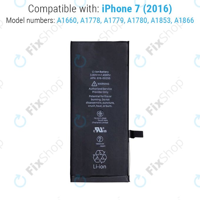 Baterie pro iPhone 7, 1960mAh