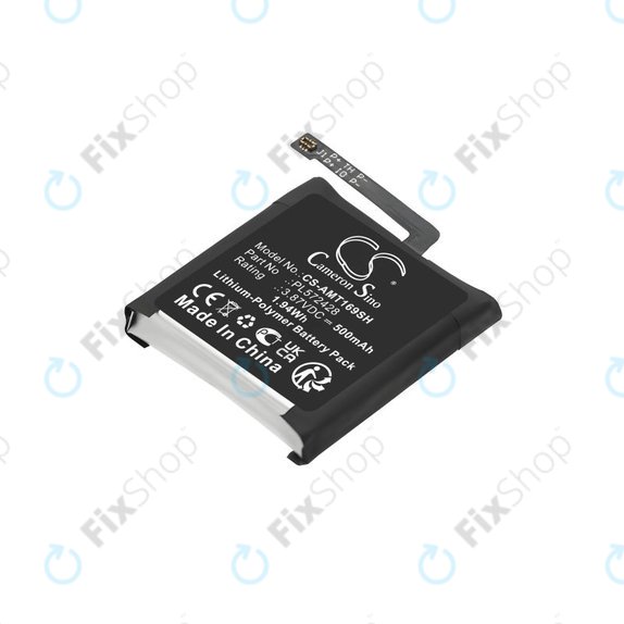 Baterie pro Amazfit T-Rex 2, A2169, A2170, 500mAh, Li-Pol, 3.87V, PL572428, HQ