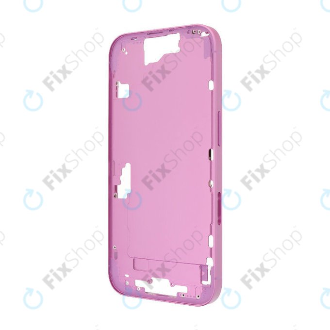 Apple iPhone 16 - Střední rám + Tlačítka zapínání + Hlasitosti (Pink)