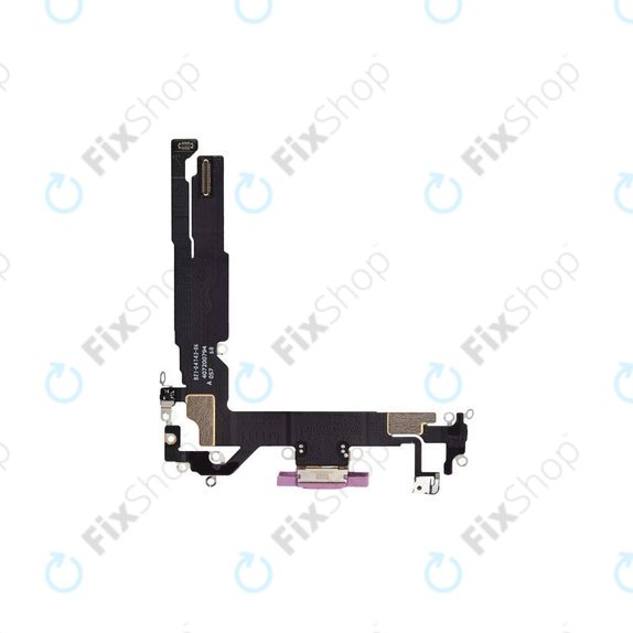 Apple iPhone 16 - Nabíjecí Konektor + Flex Kabel (Pink)