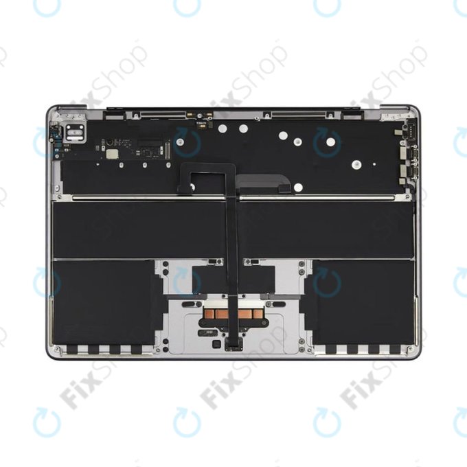 Horní rám klávesnice pro MacBook Air 13", A3113 (2024), s klávesnicí US a baterií, Space Gray, 661-40227, Genuine Apple