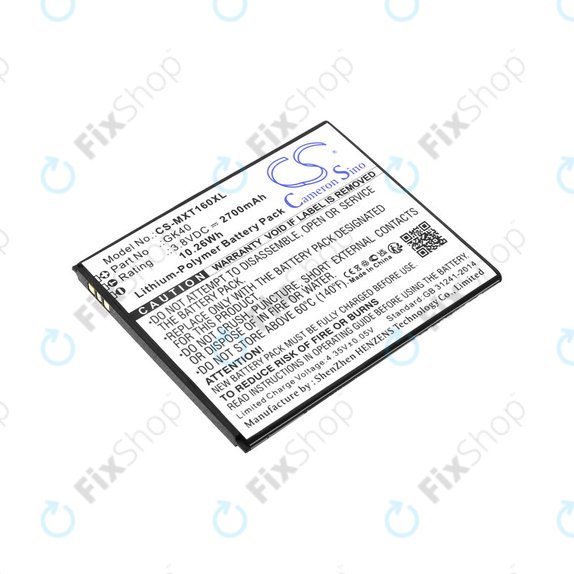 Baterie pro Motorola Moto E4 XT1761, 2700mAh, Li-Pol, 3.8 V, GK40, HQ