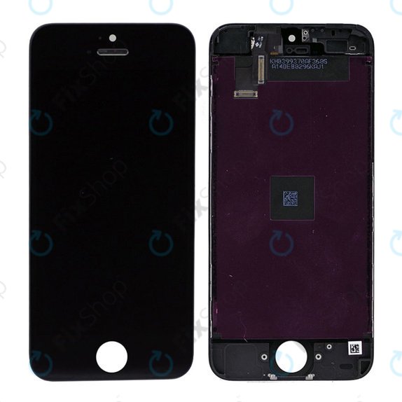 Displej pro iPhone 5C, Black, Dotykové sklo s rámem