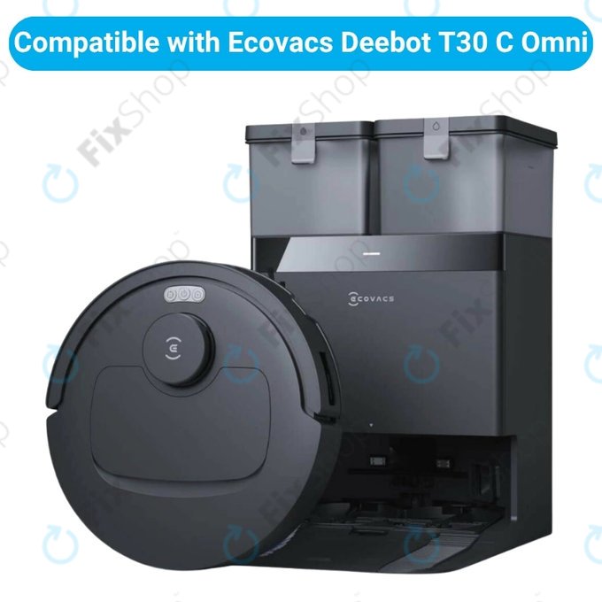 Sada náhradních dílů pro Ecovacs Deebot T30C Omni (2x Hlavní kartáč, 4x Filtr, 4x Boční kartáč, 8x Mopovací útěrka, 4x Sáček na prach)