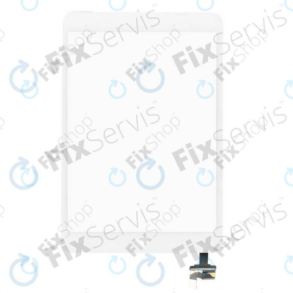 Dotykové sklo s IC konektorem pro iPad Mini, Mini 2, White