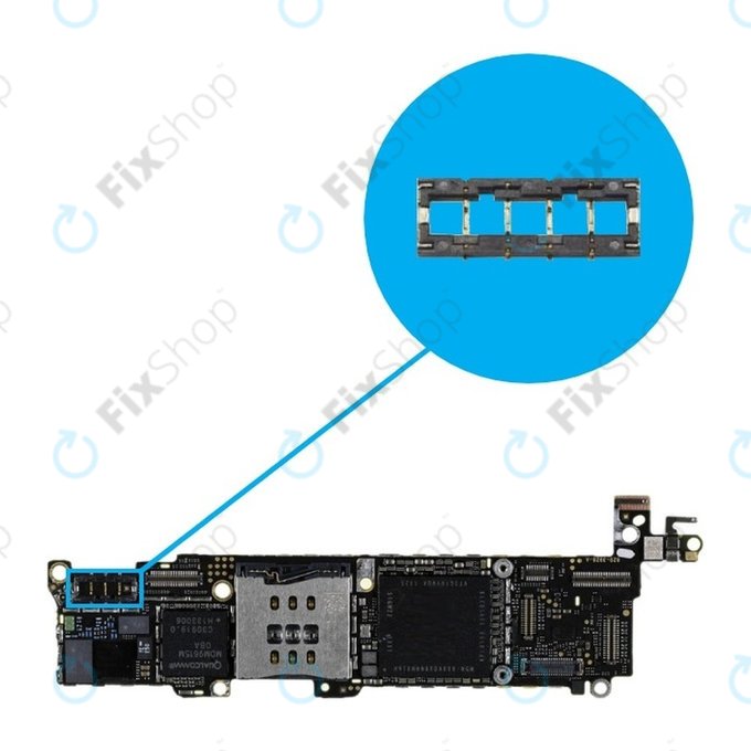 Apple iPhone 5C, 5S - Bateriový Konektor