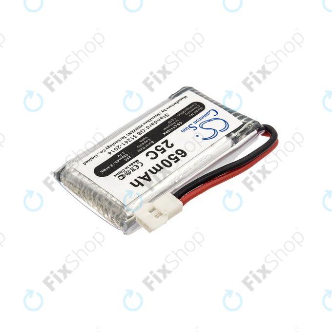 Baterie pro Hubsan X4 H107, 650mAh, Li-Pol, 3.7V, H107C-A24, HQ