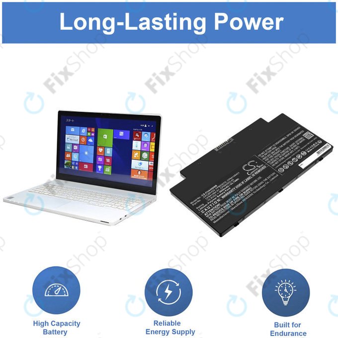 Baterie pro Fujitsu Lifebook AH77, A556, A3510, U536, 4050mAh, Li-Pol, 10.8V, CP641484-01, HQ