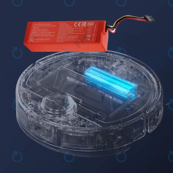 Baterie pro Xiaomi Mi Robot Vacuum Mop 2 (Mijia 2C), 2 Pro, P1904-4S2P-MM, Li-Ion, 14.4V 6500mAh