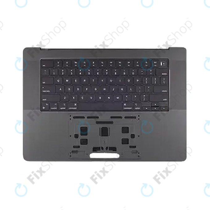 Horní rám klávesnice pro MacBook Pro 16", A3403 (2024), s klávesnicí US a baterií, Space Black, 661-42823, Genuine Apple