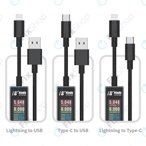 AV-Line - Smart Detekční Nabíjecí Kabel (Lightning - USB-C)